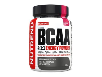 Nápoj Nutrend BCAA 4:1:1 Energy Powder 500g malina