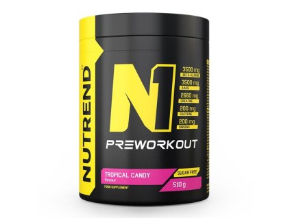 Nápoj Nutrend N1 PRE-WORKOUT 510g tropical candy