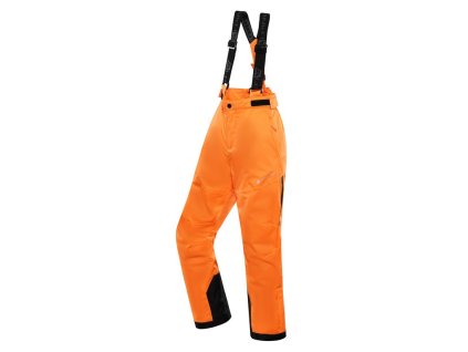 Kalhoty dětské dlouhé ALPINE PRO OSAGO lyžařské s membránou PTX oranžová