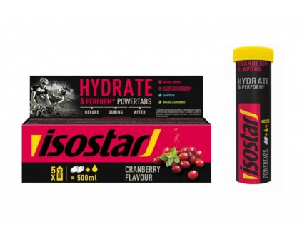 Tablety ISOSTAR POWERTABS box brusinka 120g