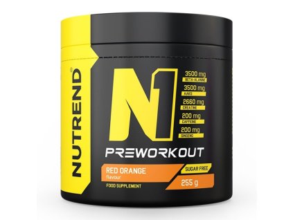 Nápoj Nutrend N1 PRE-WORKOUT 255g červený pomeranč