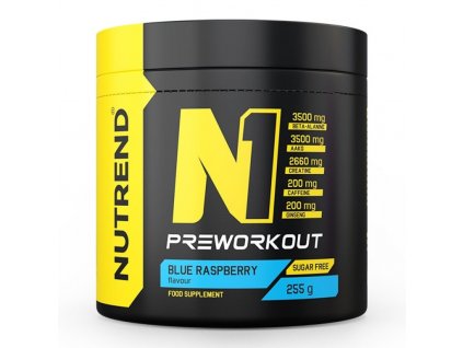Nápoj Nutrend N1 PRE-WORKOUT 255g modrá malina