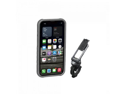 Obal na mobil TOPEAK RIDECASE pro iPhone 13 Pro černá/šedá