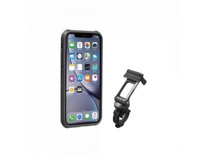 Obal na mobil TOPEAK RIDECASE pro iPhone XR černá/šedá