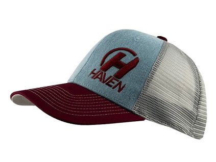 Čepice HAVEN TRUCKER šedo/červená (Velikost L/XL)