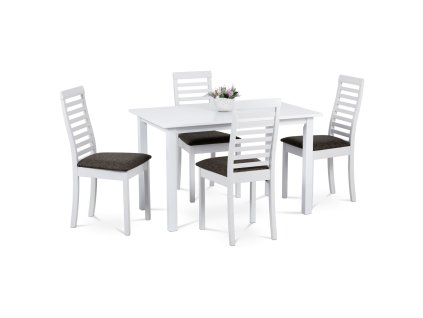 SET 1+4, 120x75 cm, barva bílá