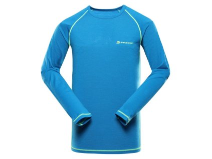 Triko pánské dlouhé ALPINE PRO MEREN s merinem modré