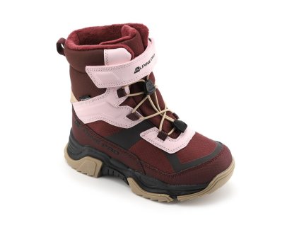 Boty dětské ALPINE PRO NERO s membránou PTX růžové