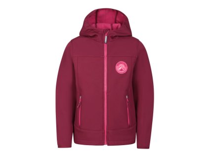 Bunda dětská ALPINE PRO OMANO softshellová s membránou růžová