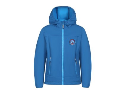 Bunda dětská ALPINE PRO OMANO softshellová s membránou modrá