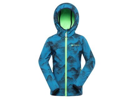 Bunda dětská ALPINE PRO EZORO softshellová s membránou modrá