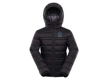 Bunda dětská ALPINE PRO DOUWO HI-THERM oboustranná černá