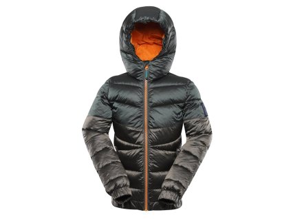 Bunda dětská ALPINE PRO GROLLO HI-THERM s impregnací zemitá
