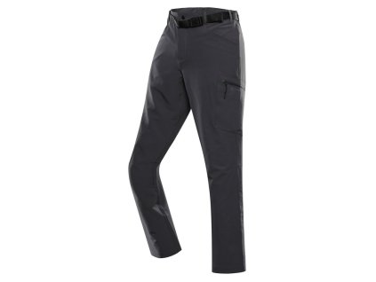 Kalhoty pánské dlouhé ALPINE PRO CORB softshellové s membránou COOL-DRY zemité