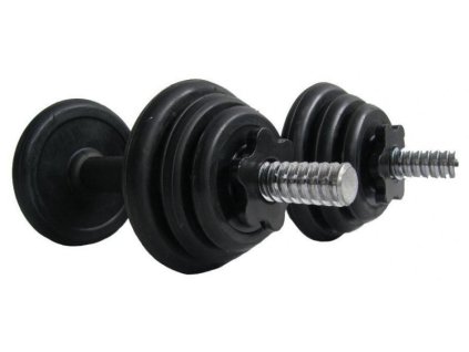 Činky jednoruční 2x7,5kg pogumované