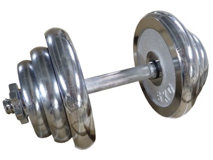 Činka jednoruční 20kg 25mm chromovaná