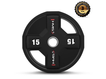 Olympijský polyuretanový kotouč HMS TPC15 15 kg
