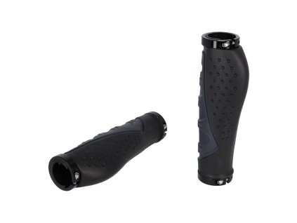 Gripy XLC Ergonomic GR-S07 140mm černo/šedé zajištění šrouby