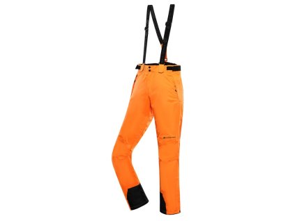 Kalhoty pánské dlouhé ALPINE PRO EDES s membránou PTX oranžové