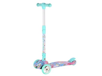 Dětská tříkolová koloběžka NILS Fun HLB15A mint s LED