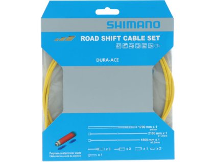 Bowdeny+lanka Shimano SP41 polymer set žlutý