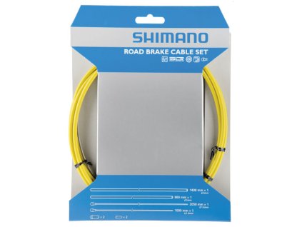 Bowdeny+lanka Shimano set 1.6 x 1000/2050mm, 800/1400mm žlutý