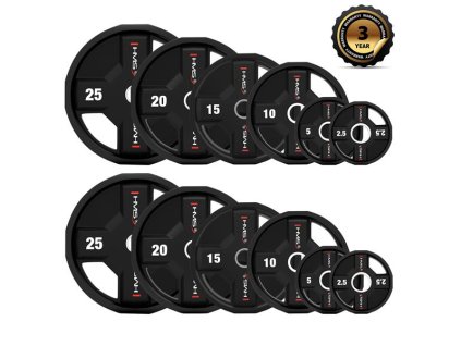 Sada olympijských polyuretanových kotoučů HMS TPC set 2 x 2,5 - 25 kg