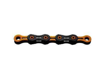 Řetěz KMC DLC11 WAXED černo-oranžový 118čl. BOX