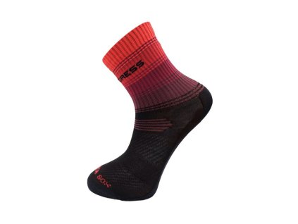 Ponožky Progress VEREDA SOX černo-červené