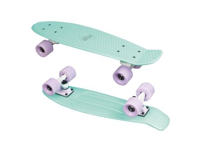 Skateboard muuwmi NoRules ABEC 5 FUN mátovo/fialový