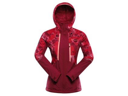 Bunda dámská ALPINE PRO NOREMA 2 nepromokavá s PTX růžová