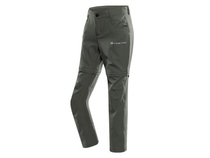 Kalhoty dětské ALPINE PRO NESCO 2 s odepínatelnými nohavicemi zelené
