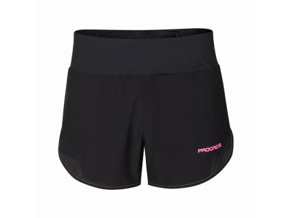 Kalhoty krátké dámské Progress FORTUNA SHORTS 2v1 černé (Velikost L)