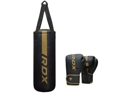Boxovací pytel s rukavicemi dětský RDX F6 2FT KARA zlatý