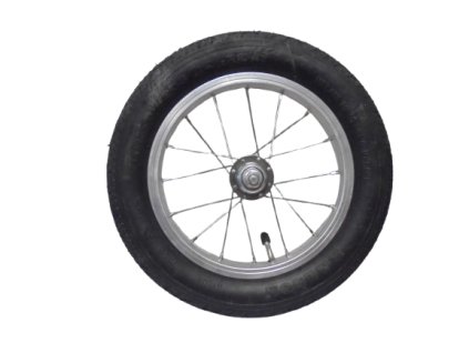Kolo zapletené obuté 12" 203-21 přední 16 děr stříbrné Remerx/Ralson silniční