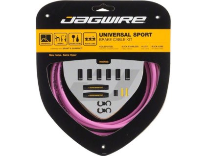 Sada lanko+bowden Jagwire Sport Brake Kit růžová