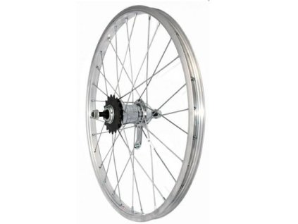 Kolo zapletené 20" torpedo Velosteel 36 děr stříbrné CnSpoke