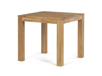 Jídelní stůl 80x80x75 cm, masiv dub bílý, povrchová úprava olejem, nohy 8x8 cm
