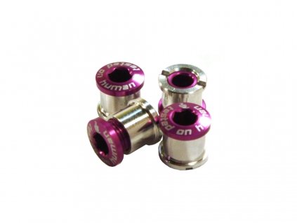 Šrouby do převodníku ShamanRacing 8mm, 4ks fialové