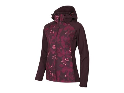 Bunda dámská ALPINE PRO HOORA softshellová s membránou fialová (Velikost L)