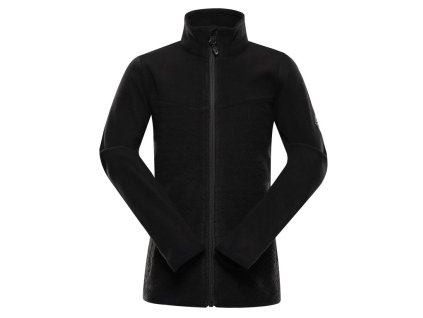 Mikina dětská ALPINE PRO SIUSO 3 hřejivá fleecová černá (Velikost 152-158)