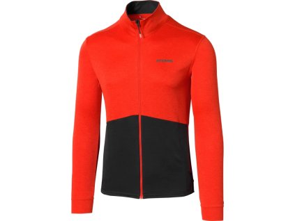 Mikina unisex ATOMIC ALPS JACKET červeno/antracitová (Velikost S)