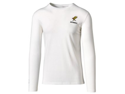 Triko unisex dlouhé ATOMIC BENT CHETLER bílé (Velikost M)