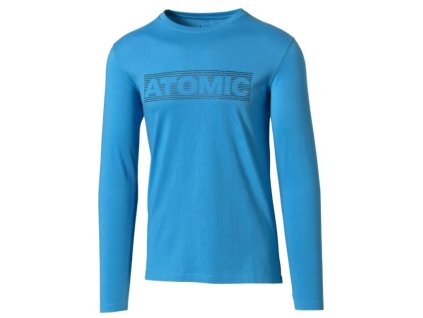 Triko unisex dlouhé ATOMIC ALPS LS T-SHIRT světle modré (Velikost M)