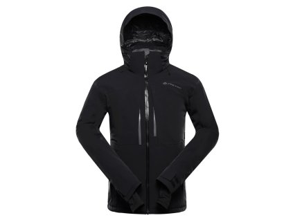Bunda pánská lyžařská ALPINE PRO REAS 2 s membránou PTX SNOW černá (Velikost M)