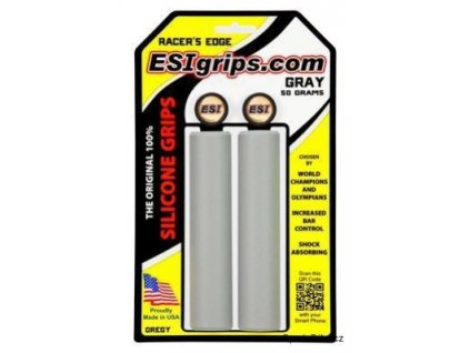 Gripy ESI Racer's Edge šedé