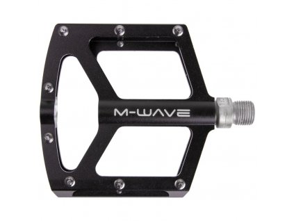 Pedály M-Wave FLAT standard závit 9/16" černé