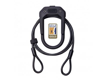 Zámek Hiplok DX Plus černý + 2m kabel