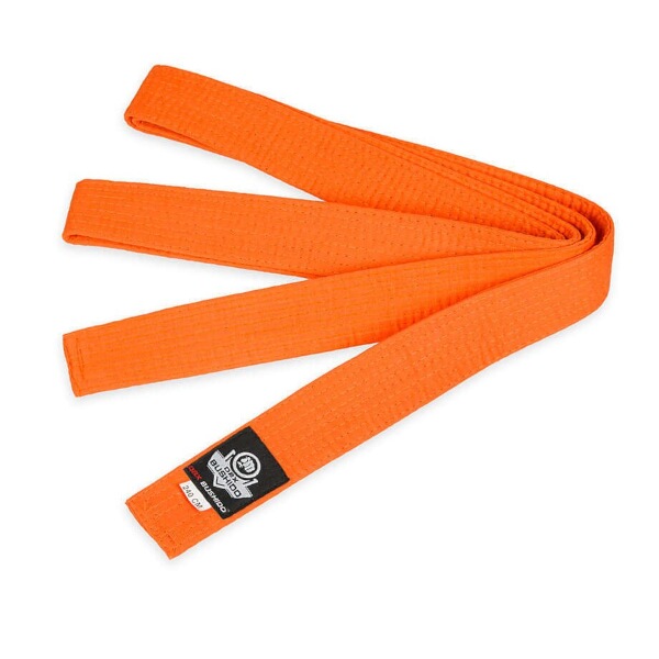 Oranžový pás ke kimonu DBX BUSHIDO OBI Velikost: 280cm