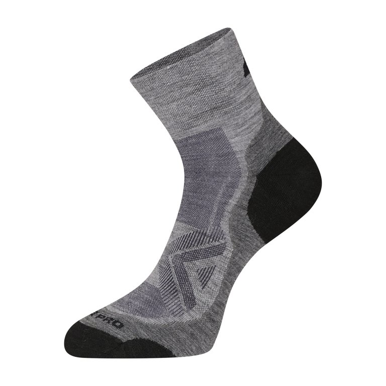Ponožky ALPINE PRO DERERE antibakteriální merino šedé Velikost: S